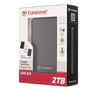 Внешний жесткий диск 2Tb Transcend StoreJet 25A3 2.5" USB3.0 черный