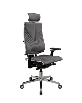 Кресло МЕТТА Y 4DF AE.F.14.13A (Y 4DF B2-12D-GoyaLE/Kc31/Nc31/D15P/H13mV-3D(M26.B35.G25.W04) (Темно-Серый))