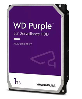 Жесткий диск SATA 1Tb WD Purple 5400rpm 64Mb SATA-3 (WD11PURZ)