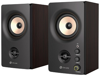 Акустическая система OKLICK OK-164 (2x15W питание от сети 220B) черный