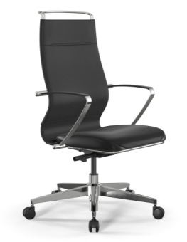 Кресло МЕТТА ErgoLife SynchroSit Well B2-195K экокожа Infinity, стальное пятилучье, до 120кг) Черный