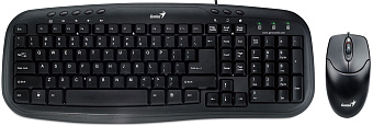 Комплект проводной (клавиатура+мышь) Genius Smart KM-170 черный