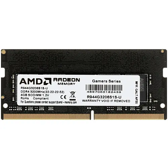 Модуль памяти SODIMM DDR4 .4Gb PC4-25600 3200MHz AMD