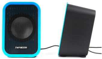 Акустическая система Гарнизон GSP-110 (2x3W, питание USB) black-blue