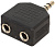 Кабель-переходник 3.5Jack (m)  --  2*3.5Jack (f), VCOM (разветвитель аудио)