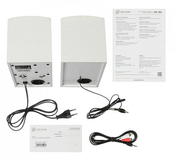Акустическая система OKLICK OK-164 (2x15W питание от сети 220B) белый