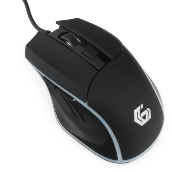 Мышь проводная Gembird MG-500 Gaming 1600dpi Подсветка USB Black