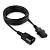 Кабель питания 220V C13 - C14, 1.8м, 10А, Cablexpert, черный (удлинительный)