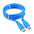 Кабель USB3.0 Am < - > Am 1.8м, Cablexpert (синий, в упаковке)