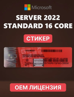 Программное обеспечение Microsoft Windows Server 2022 Standard English DVD OEM