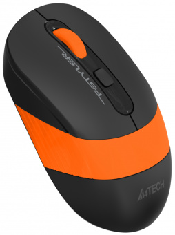 Мышь беспроводная A4Tech Fstyler FG10 2000dpi черный/оранжевый