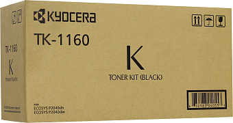 Картридж лазерный Kyocera TK-1160 для P2040dn/2040dw, 7200 стр. черный