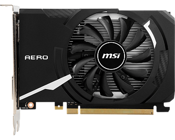 Видеокарта 2Gb MSI GT 1030 AERO ITX 2GD4 OC (GT1030) GDDR4 64bit HDMI DVI