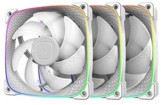 Комплект вентиляторов Geometric Future Squama 2503W Triple Pack ARGB White