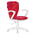 Кресло Бюрократ KD-W10AXSN (ткань, пружинно-винтовой мех. качания, крест. пластик, до 100 кг) Малиновый