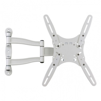 Крепление для телевизора Kromax Techno-5 White (настенное, регулируемое, с коленом, max 35кг, VESA 400)