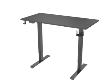 Стол компьютерный Cactus CS-ED-BBK МДФ (с подъемным механизмом) каркас черный