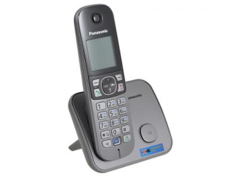 Радиотелефон Panasonic DECT KX-TG 6811 RUM (АОН, спикерфон, полифония, серый металлик)