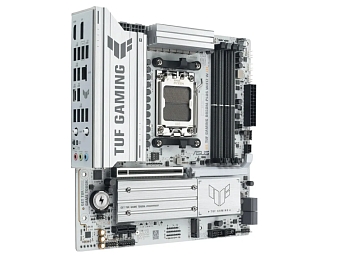 Материнская плата Socket AM5 ASUS TUF GAMING B850M-PLUS WIFI7 W (B850) 4*DDR5 HDMI DP mATX