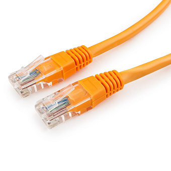 Кабель патч-корд .Patch cord кат.5e  1.5м, Cablexpert, многожильный, оранжевый