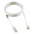 Кабель USB2.0 Am < - > Bm  2.0м, Cablexpert, экран, феррит.кольцо, прозрачный, пакет