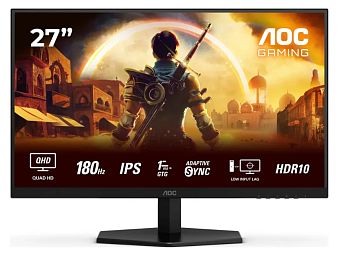 Монитор 27" AOC Q27G42XE (IPS 2560x1440 180Hz  HDMI DP) Black (черный)