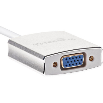 Кабель-переходник USB-C (m)  --  VGA (f), Telecom TUC030 0.10m