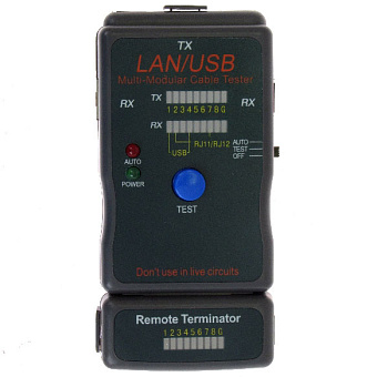 Тестер Cablexpert NCT-2 RJ11/45/USB