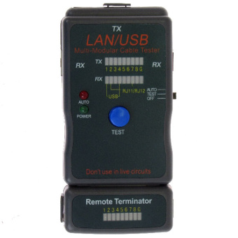 Тестер Cablexpert NCT-2 RJ11/45/USB