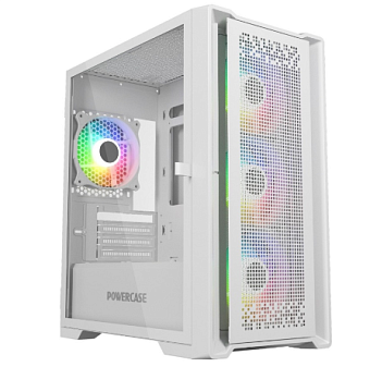 Корпус Powercase ByteFlow Micro mATX White