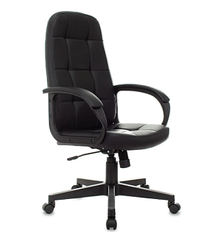 Кресло Бюрократ CH 002 (экокожа, механизм качания, до 120кг) Черный