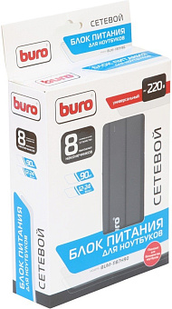 Блок питания для ноутбука Buro BUM-1187H90 (12V-20V, 90W, 220V, 11 сменных разъемов ручной выбор  питания)