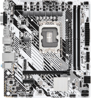 Материнская плата Socket-1700 ASRock H610M-HDV/M.2+ D5 (H610) 2*DDR5 M.2 HDMI DP VGA mATX