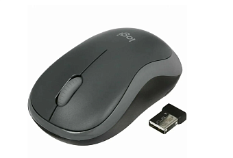 Мышь беспроводная Logitech M186 Wireless серый
