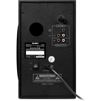 Акустическая система SVEN MS-304 (2x10W+20W, дерево, SD/USB, FM, Bluetooth, ПДУ) black