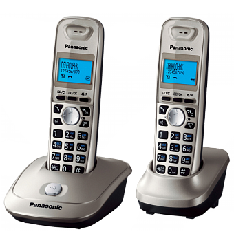 Радиотелефон Panasonic DECT KX-TG 2512 RUN (АОН, +доп. трубка, спикерфон, полифония, платиновый)