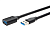 Кабель USB3.0 Am < - > Af удлинительный  3.0м, Telecom черный