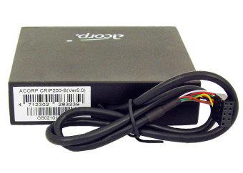 Картридер в 3.5" отсек Acorp CRIP200 (CF/MD/SM/xD/MMC/SD/MS, 1*USB2.0) Black
