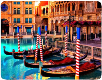 Коврик для мыши BURO [BU-M80041] Венеция, 230x180x2мм, губчатая резина, нескользящая основа