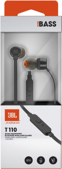 Наушники проводные JBL T110 jack 3.5mm Black