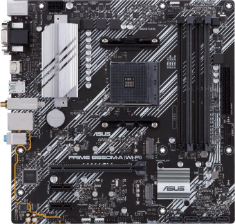 Материнская плата Socket AM4 ASUS PRIME B550M-A (B550) 4*DDR4 2*PCI-Ex1 1*PCI-Ex16 4*SATA 2*M.2 HDMI