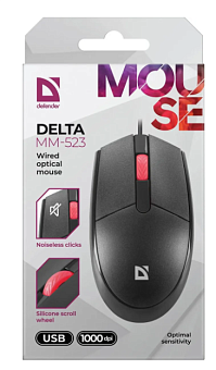 Мышь проводная Defender Delta MM-523 Black