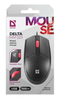 Мышь проводная Defender Delta MM-523 Black