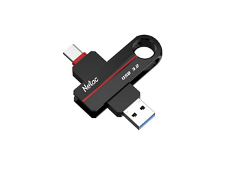 Флешка .32Gb Netac US18 USB3.2 Type-C поворотная черный