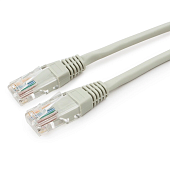Кабель патч-корд .Patch cord кат.5e, медный  7.5м, серый