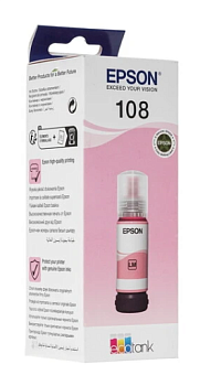 Картридж струйный EPSON 108 для Epson L8050/L18050, светло-пурпурный