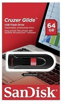 Флешка .64Gb SanDisk Cruzer Glide USB