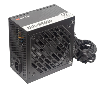 Блок питания .650W Accord ACC-W650P 80 PLUS WHITE (120mm, 24+8pin, 3*8pin, 6*Sata, 2*IDE)