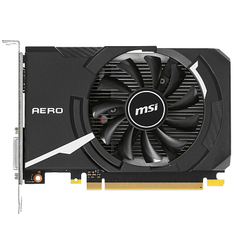 Видеокарта .2Gb MSI GT 1030 AERO ITX 2GD4 OC (GT1030) GDDR4 64bit HDMI DVI