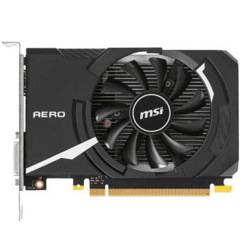 Видеокарта .2Gb MSI GT 1030 AERO ITX 2GD4 OC (GT1030) GDDR4 64bit HDMI DVI